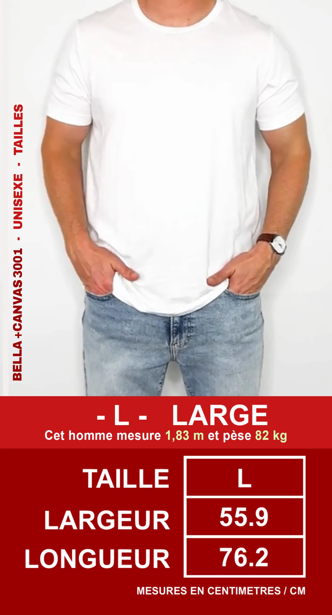 Chinguero-BellaCanvas3001-Photos-Tailles-Hommes-L